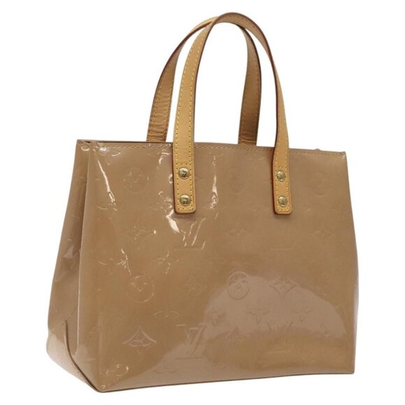 LOUIS VUITTON Monogram Vernis Reade PM Hand Bag Noisette M91334 LV Auth 118185 - Picture 1 of 16